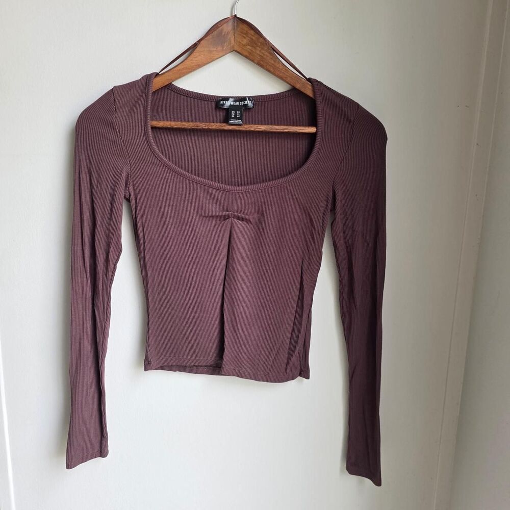 Streetwear-society Women's Brown Crop-top